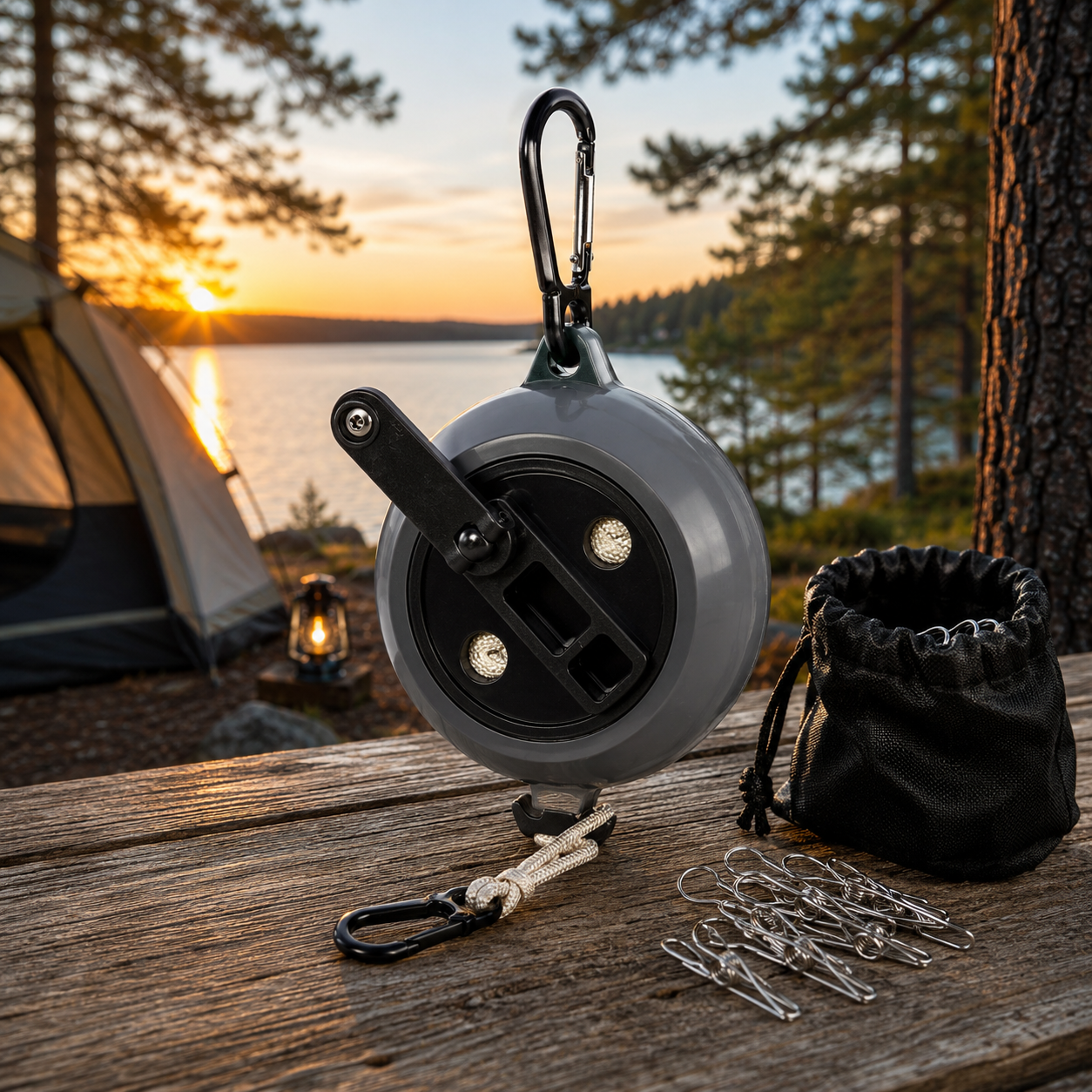 TravelLine Pro™ Portabel Tvättlina